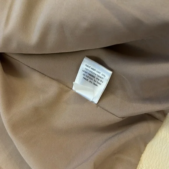 Elizabeth and James Ivory Cream Faux Leather Zip motto style jacket - Picture 9 of 12